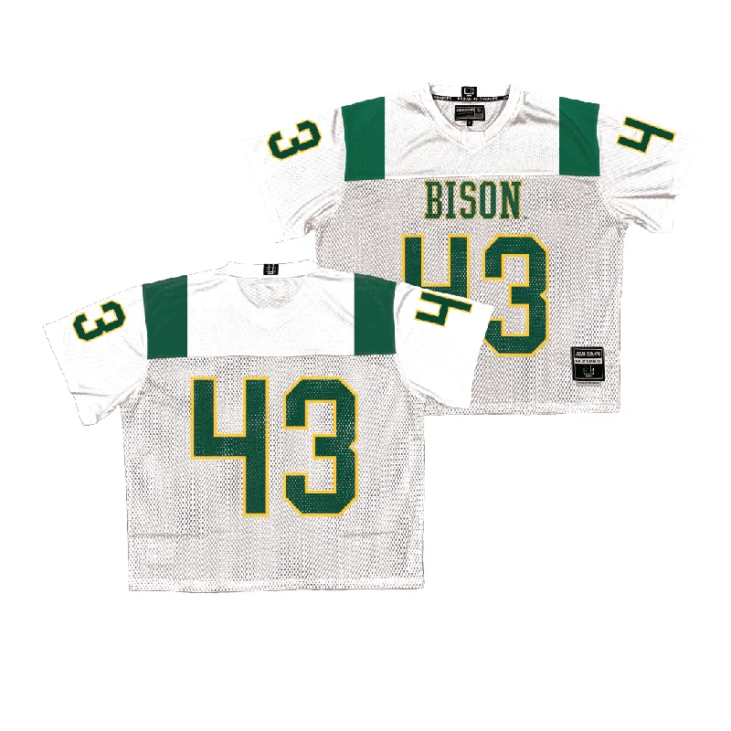 Football Jersey Eco-Friendly-NDSU Throwback Football Jersey - Logan Kopp | #43