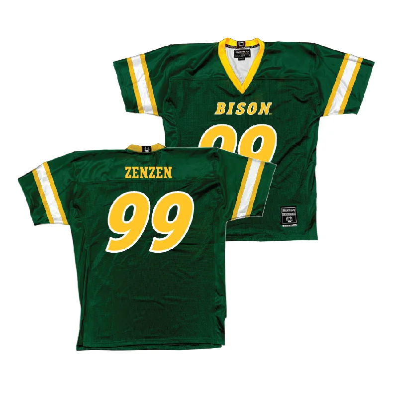 Football Jersey Bridesmaid-Green NDSU Football Jersey - Hunter Zenzen