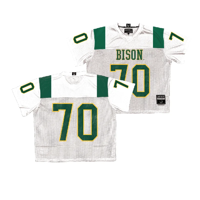 Football Jersey Blue-NDSU Throwback Football Jersey - Beau Johnson | #70