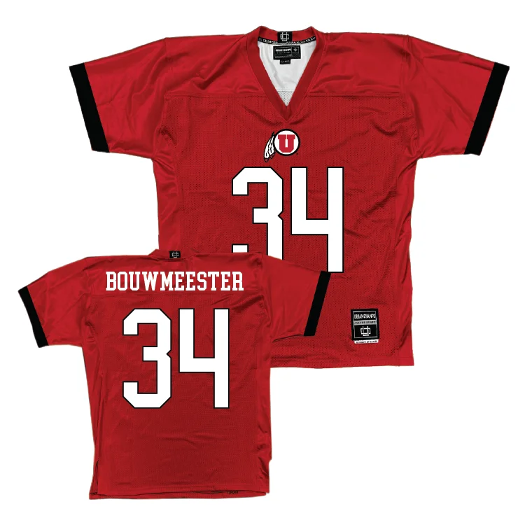 Football Jersey Abstract-Utah Football Red Jersey  - Jack Bouwmeester