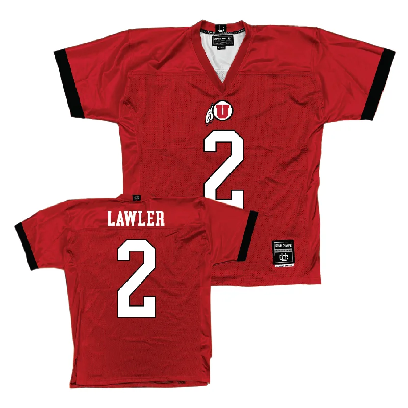 Football Jersey Best Seller-Utah Football Red Jersey - Kenzel Lawler | #2