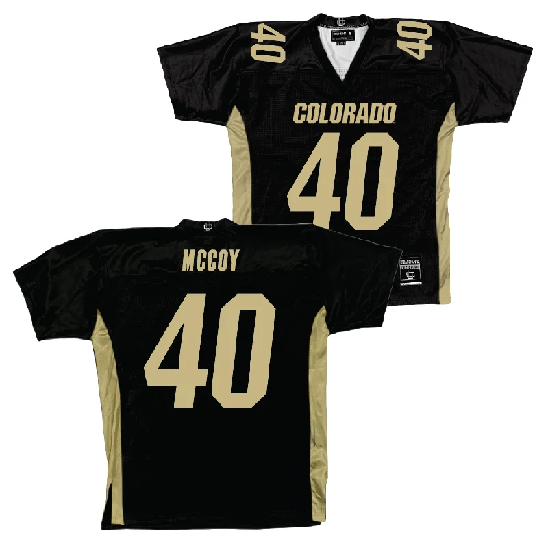 Football Jersey Green-Colorado Football Black Jersey - Taje McCoy | #40