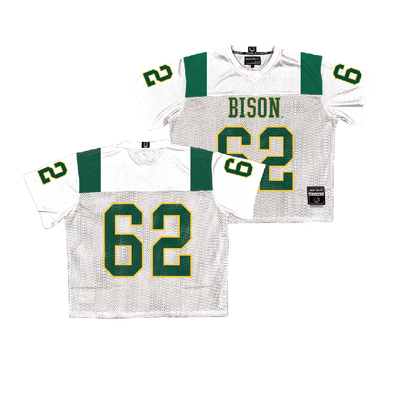 Football Jersey Recycled Fabric-NDSU Throwback Football Jersey - Griffin Empey | #62