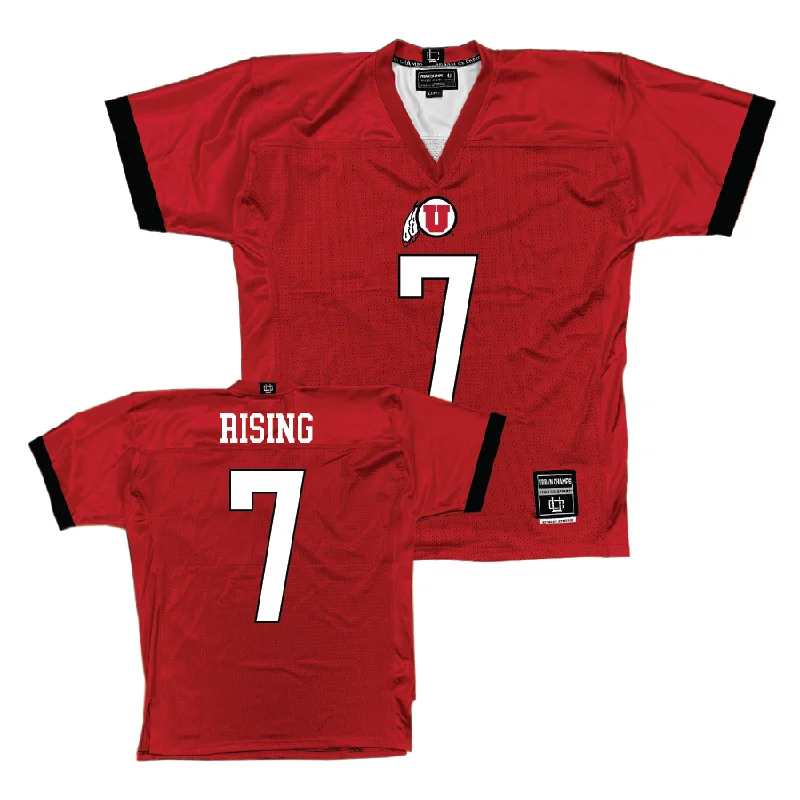 Football Jersey Girls-Utah Football Red Jersey - Cameron Rising | #7