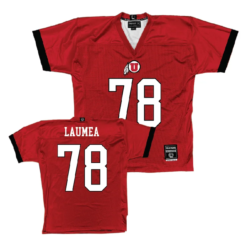 Football Jersey Football Grandpa-Utah Football Red Jersey - Sataoa Laumea | #78