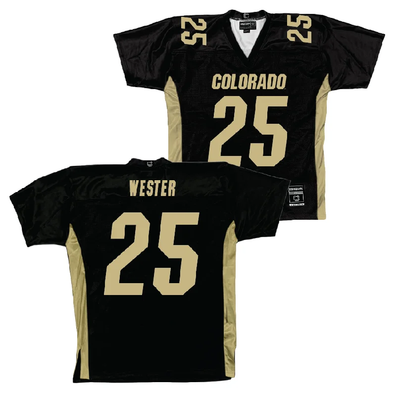 Football Jersey Game Day-Colorado Football Black Jersey  - Jaylen Wester