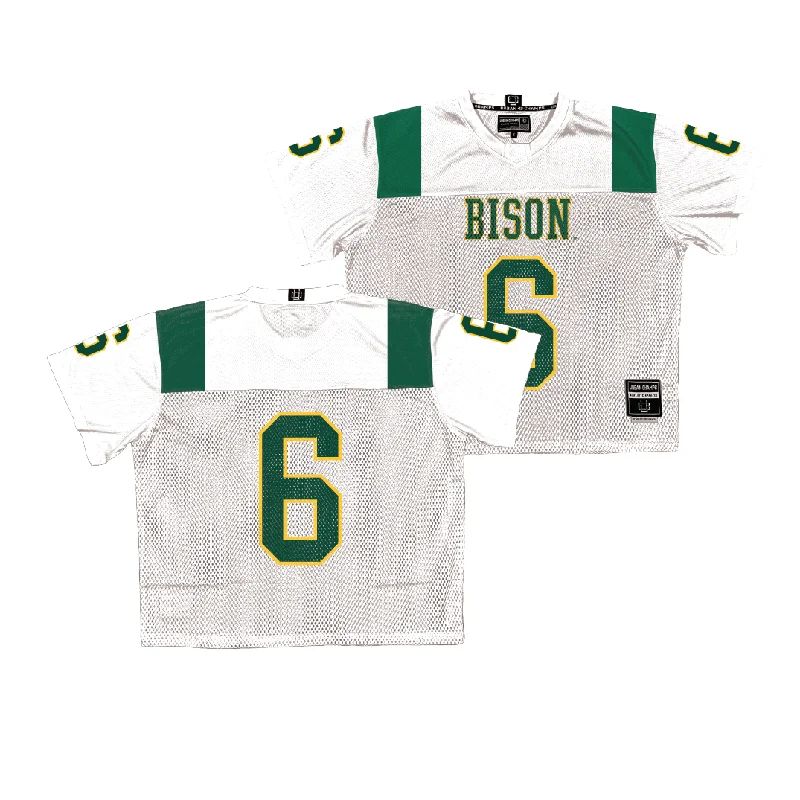 Football Jersey Striped-NDSU Throwback Football Jersey - Tyler Terhark | #6