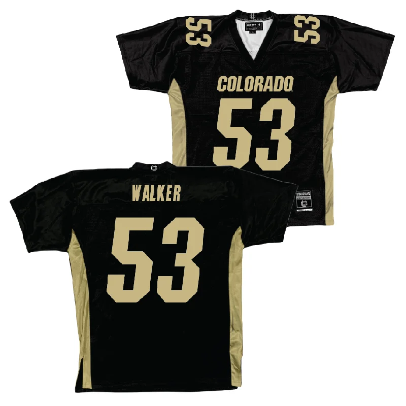 Football Jersey Jogging-Colorado Football Black Jersey - Arden Walker | #53