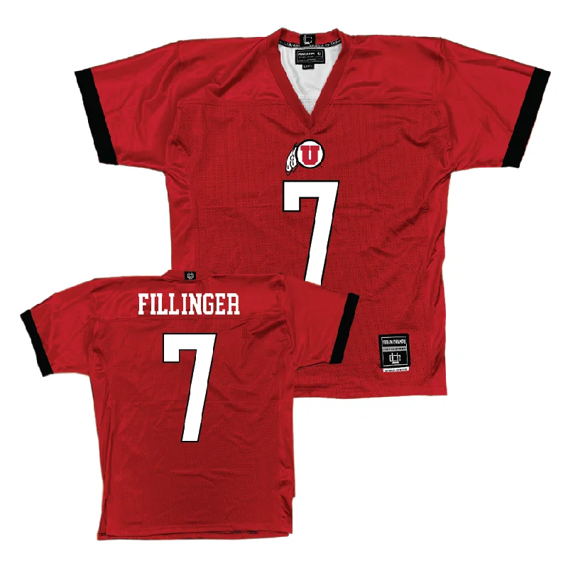 Football Jersey Funny-Utah Football Red Jersey - Van Fillinger | #7