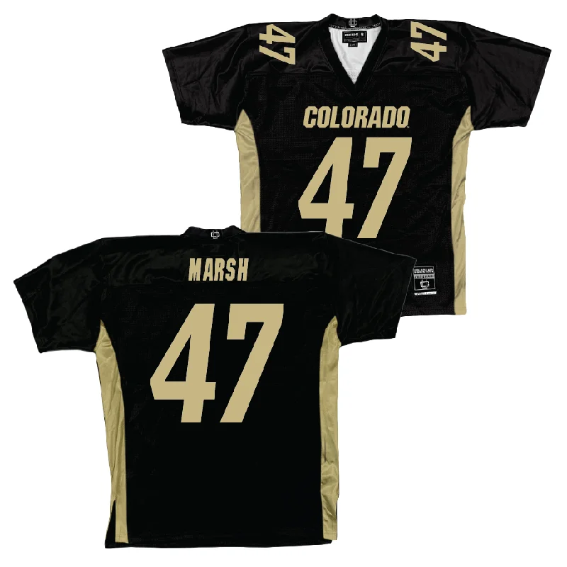 Football Jersey Pink-Colorado Football Black Jersey - Gavin Marsh | #47