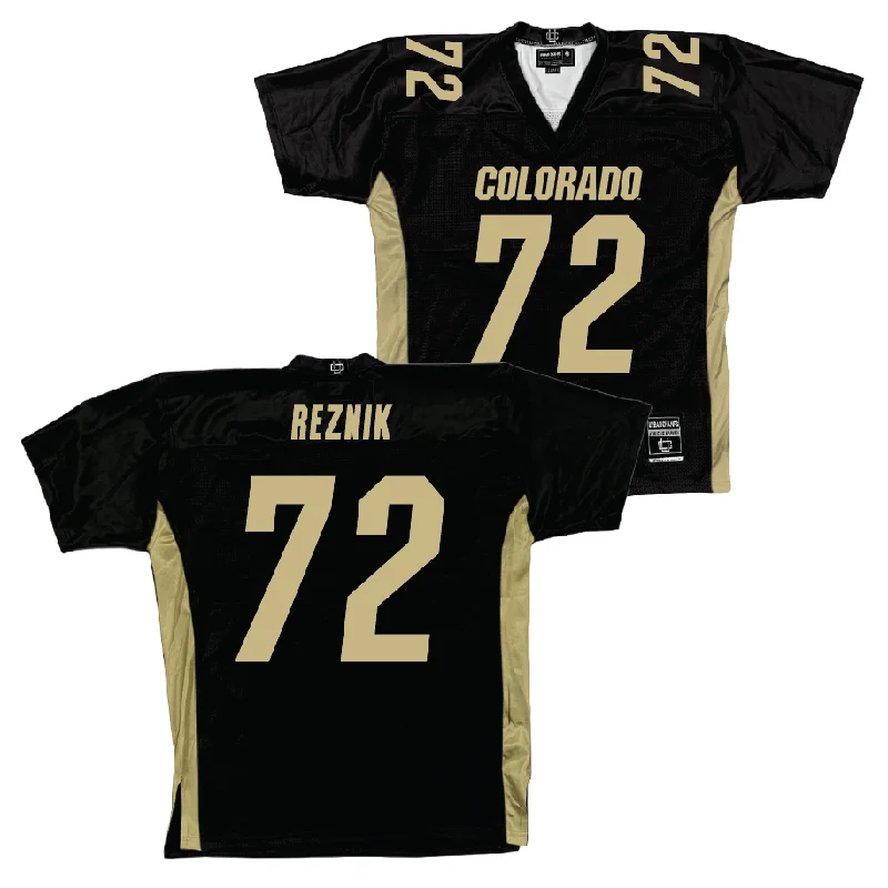 Football Jersey Breathable Fabric-Colorado Football Black Jersey - Ben Reznik | #72