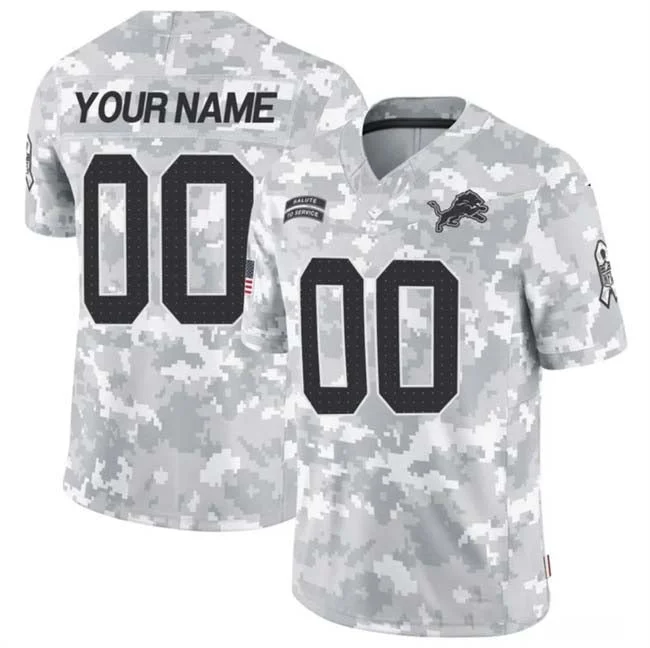 Football Jersey Football Dad-Custom D.Lions Active Player 2024 F.U.S.E Arctic Camo Salute To Service Limited Stitched Football Jersey