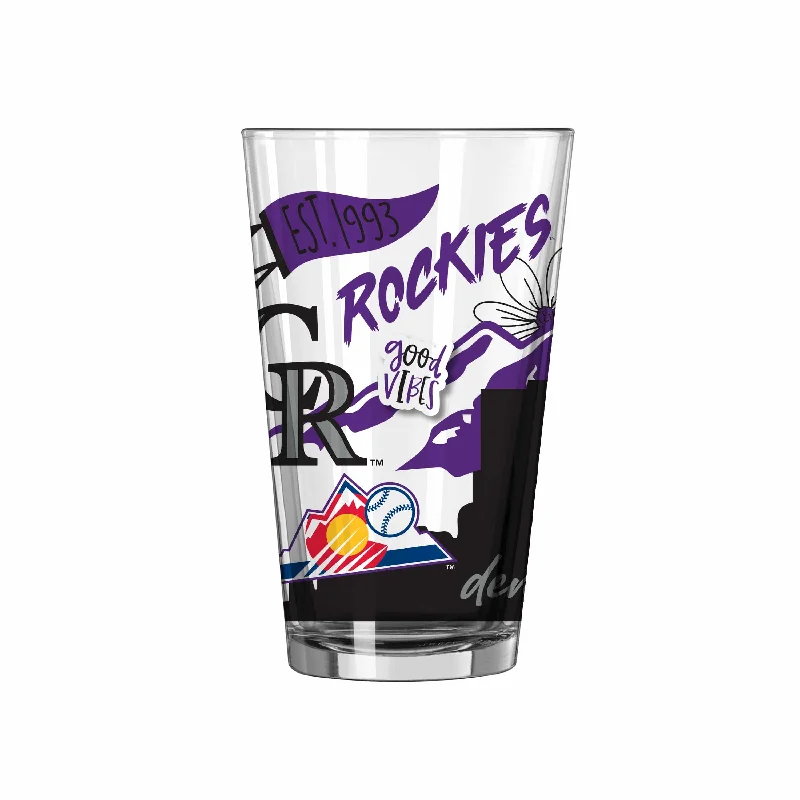 Team Mug Family-Colorado Rockies 16oz Native Pint Glass