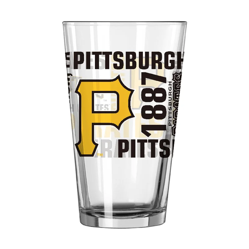 Team Mug Modern-Pittsburgh Pirates 16oz Spirit Pint Glass