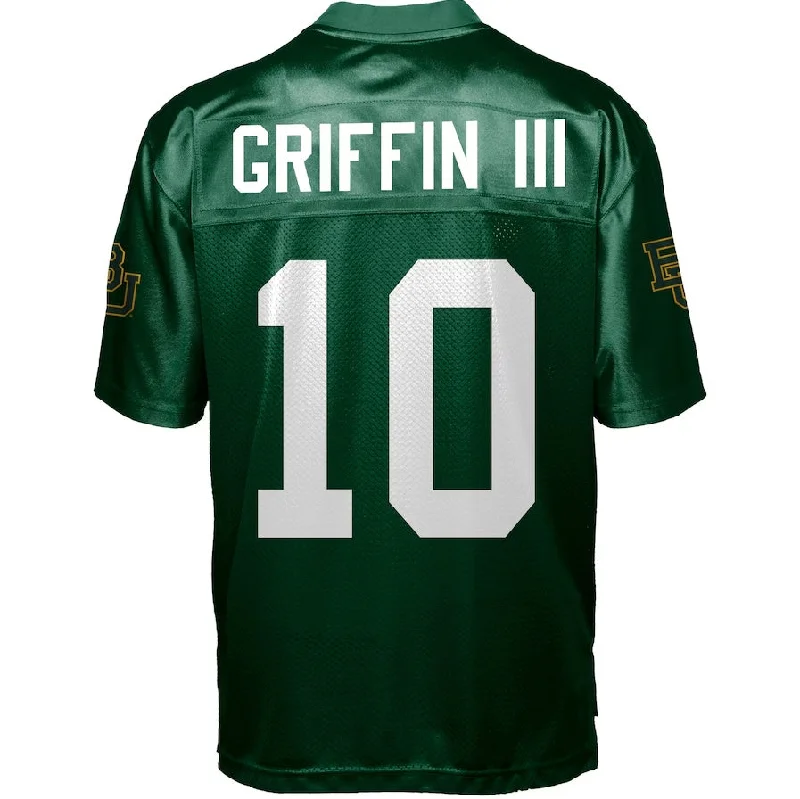 Football Jersey Pink-B.Bears GameDay #10 Robert Griffin III Baylor Bears Football Jersey - Green Stitched American College Jerseys