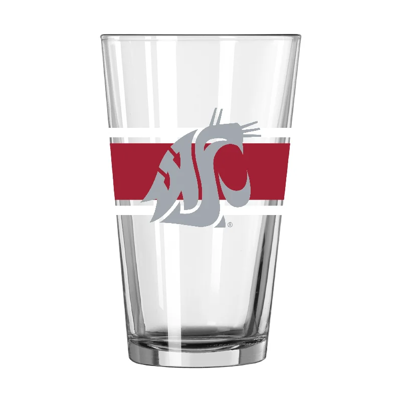 Team Mug Coffee-Washington State 16oz Stripe Pint Glass