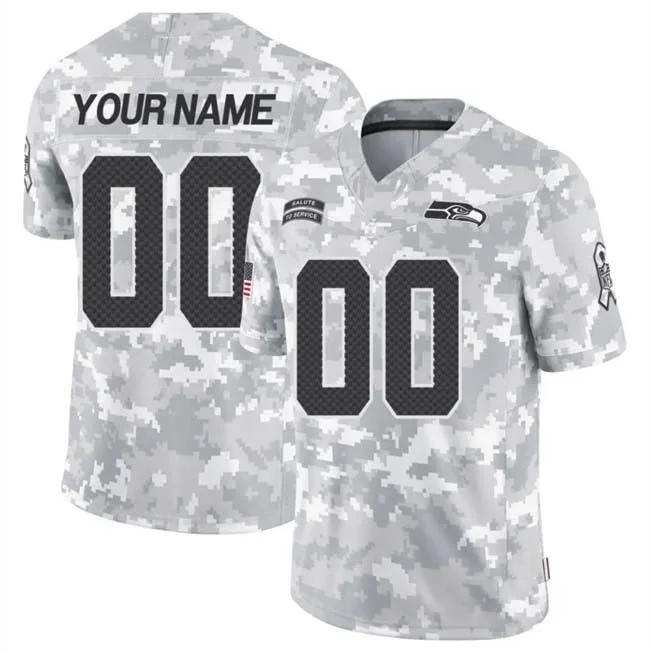 Football Jersey Home-Custom S.Seahawks Active Player 2024 F.U.S.E Arctic Camo Salute To Service Limited Stitched Football Jersey