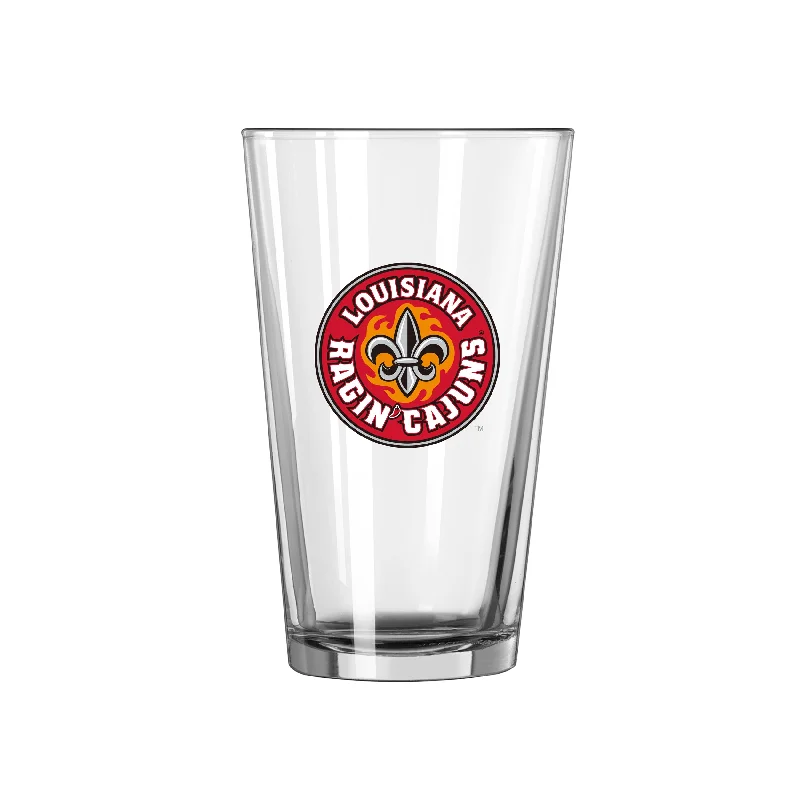 Team Mug Aesthetic-Louisiana Lafayette 16oz Logo Pint Glass