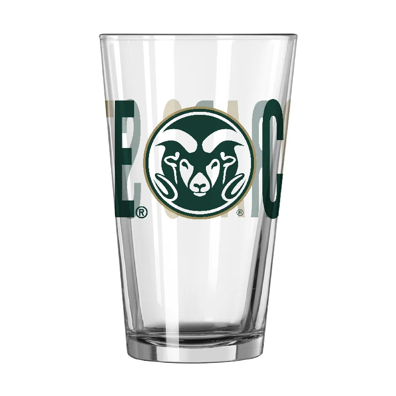 Team Mug Minimalist-Colorado State 16oz Overtime Pint Glass