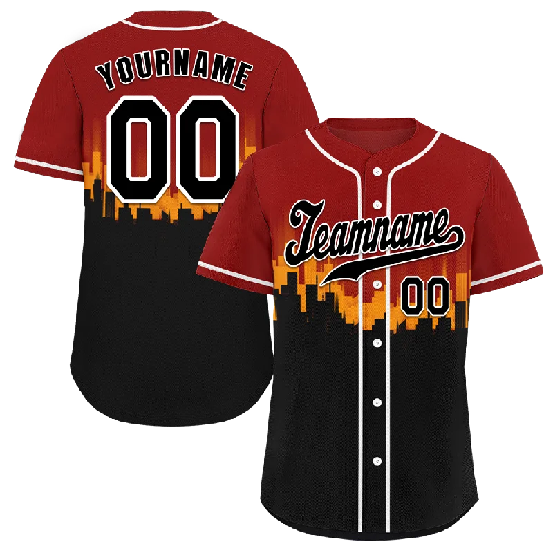 Baseball Jersey Comfortable-Custom Brown Black City Edition Black Authentic Baseball Jersey BSBJ0a-bc0fbcf