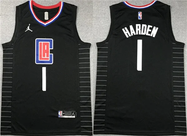 Basketball Jersey Anniversary-Men's Los Angeles Clippers #1 James Harden Stitched Basketball Jersey