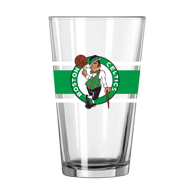 Team Mug Track and Field-Boston Celtics 16oz Stripe Pint Glass