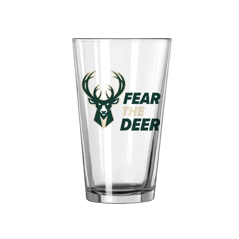 Team Mug Sci-Fi-Milwaukee Bucks 16oz Slogan Pint Glass