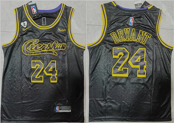 Basketball Jersey Inspirational-Men's Los Angeles Lakers #24 Kobe Bryant Black Stitched Basketball Jersey