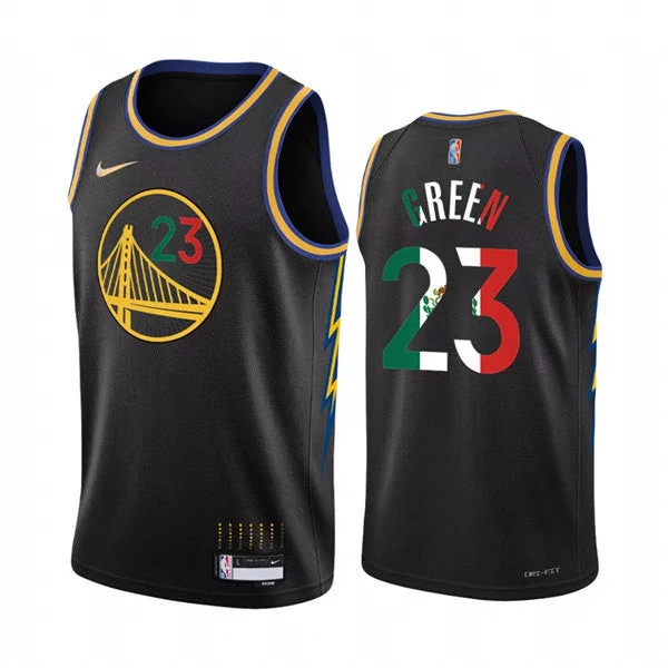 Basketball Jersey Basketball Mom-Men's Golden State Warriors #23 Draymond Green 2022 Black Special Mexico Edition Swingman Stitched Basketball Jersey