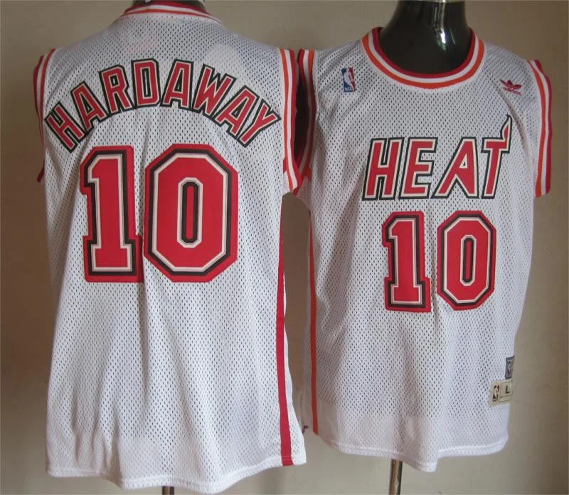 Basketball Jersey Sleeveless-Heat 10 Hardaway White Basketball Jerseys