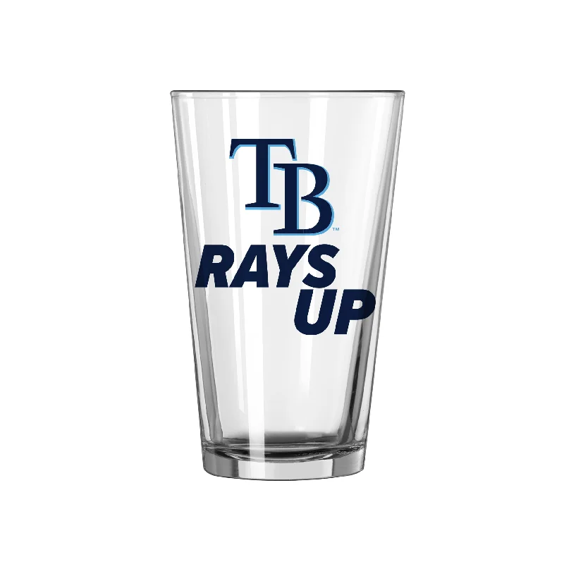 Team Mug Groomsmen-Tampa Bay Rays 16oz Slogan Pint Glass