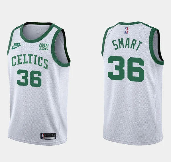 Basketball Jersey Outdoor-Men's Boston Celtics #36 Marcus Smart White Stitched Basketball Basketball Jersey