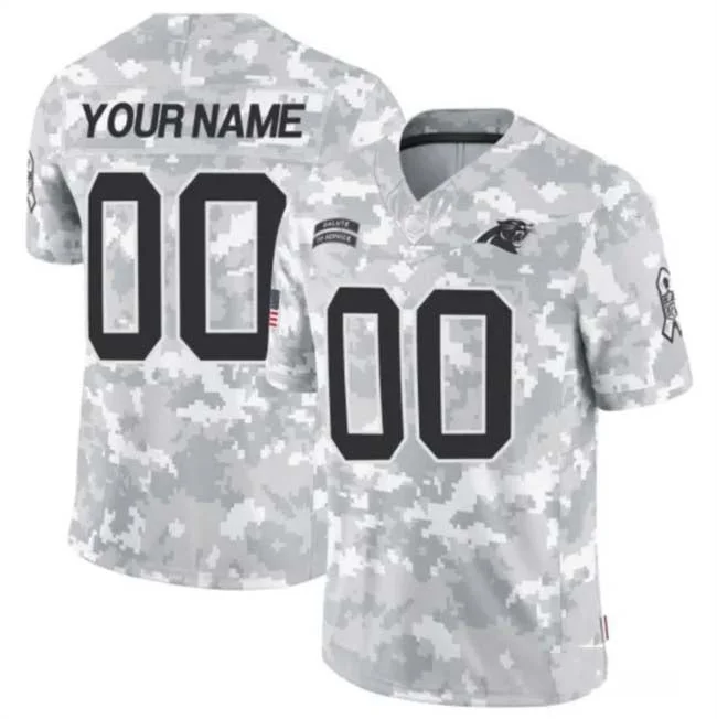 Football Jersey Bridesmaid-Custom C.Panthers Active Player 2024 F.U.S.E Arctic Camo Salute To Service Limited Stitched Football Jersey