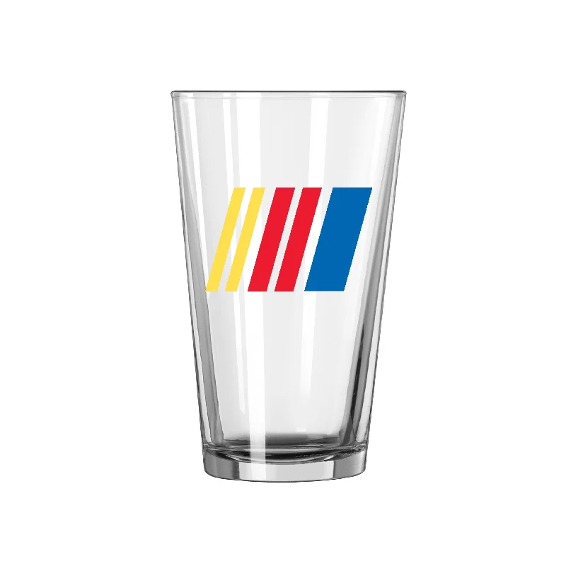 Team Mug Positive Vibes-Nascar 16oz Logo Pint Glass