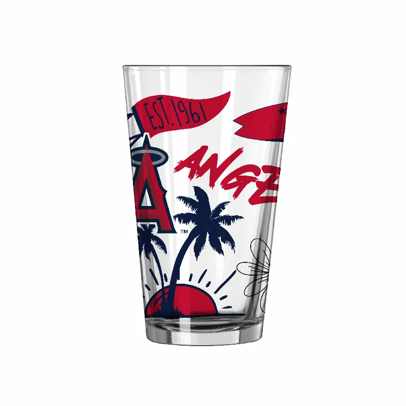 Team Mug Birthday-Los Angeles Angels 16oz Native Pint Glass