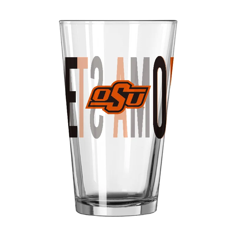 Team Mug Track and Field-Oklahoma State 16oz Overtime Pint Glass