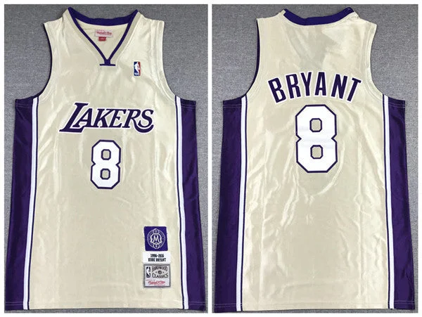 Basketball Jersey Viral-Men's Los Angeles Lakers #8 Kobe Bryant Gold Stitched Basketball Jersey