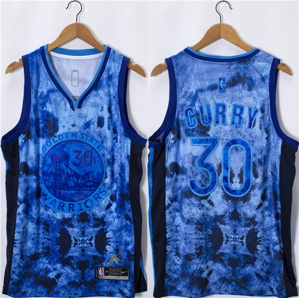 Basketball Jersey UV Protection-Men's Golden State Warriors #30 Stephen Curry Blue Select Series Stitched Basketball Basketball Jersey