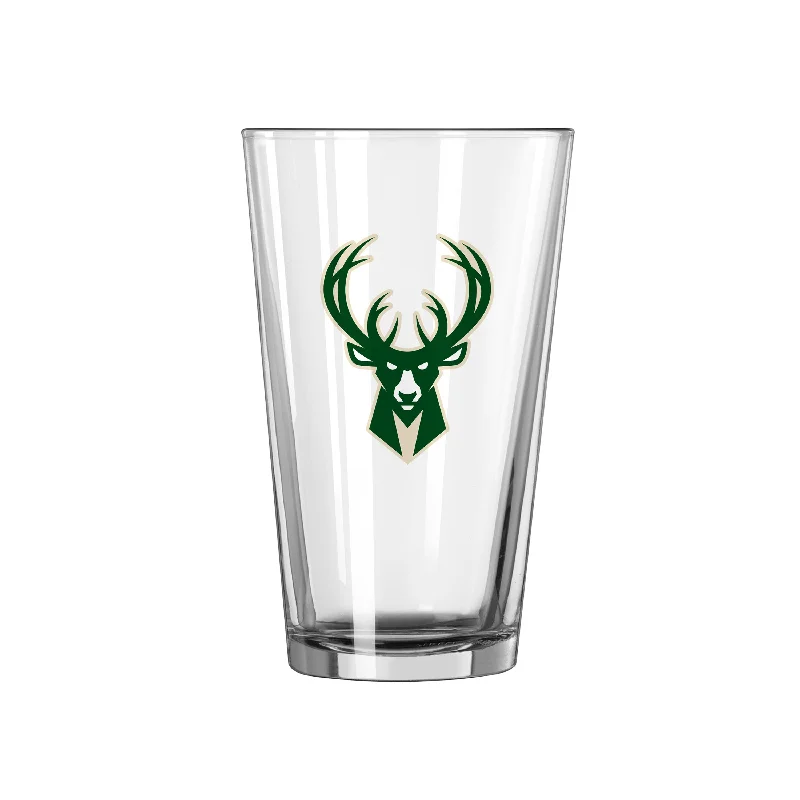 Team Mug Hustle Culture-Milwaukee Bucks 16oz Logo Pint Glass