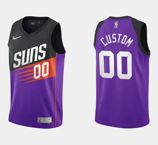 Basketball Jersey Short Sleeve-Men's Phoenix Suns ACTIVE CUSTOM Earned Edition Stitched Basketball Jersey