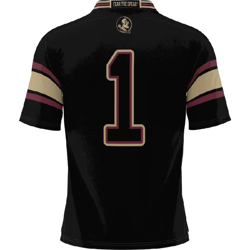 Football Jersey Online Exclusive-#1 F.State Seminoles ProSphere Endzone Football Jersey Black Stitched American College Jerseys