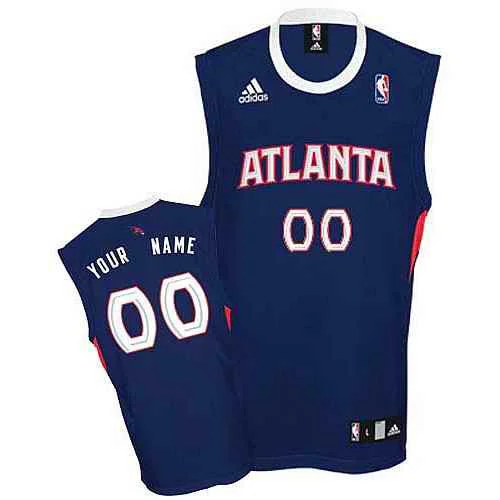 Basketball Jersey Basketball Team-Atlanta Hawks Custom blue round neck Basketball Jersey