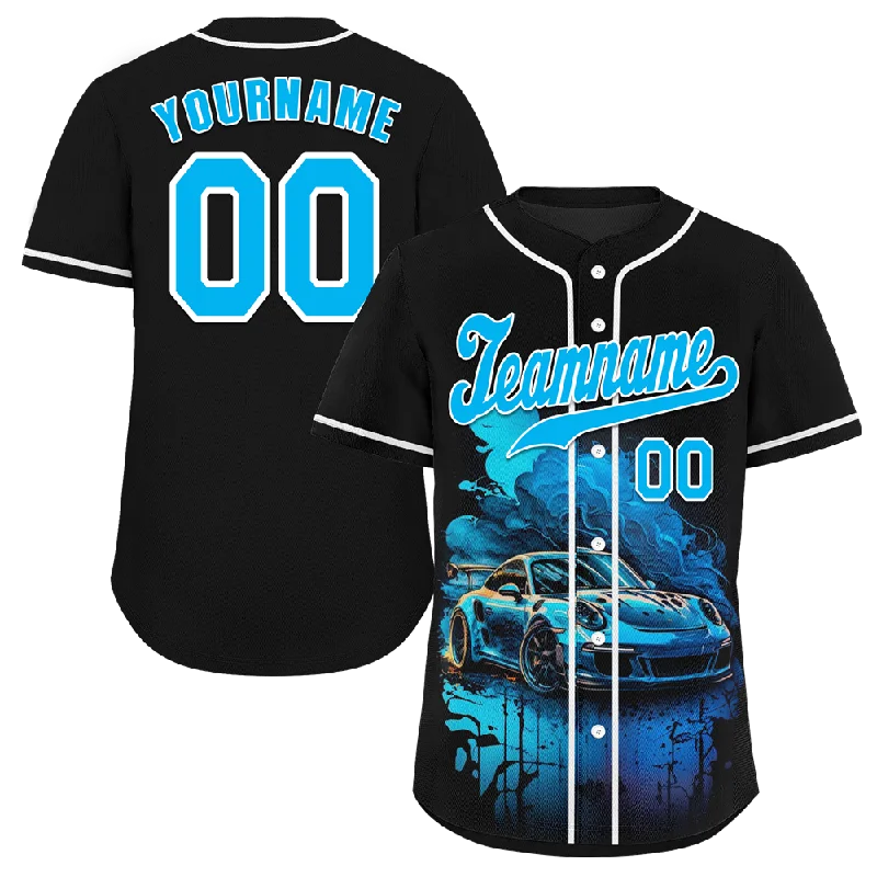 Baseball Jersey Hunting-Custom Black Drift Fashion Aqua Authentic Baseball Jersey BSBJ0a-bc0fb8a