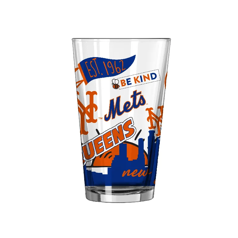 Team Mug Concert-New York Mets 16oz Native Pint Glass