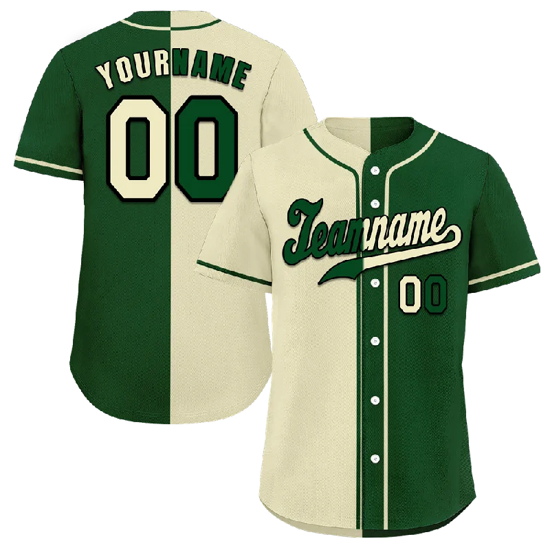 Baseball Jersey Poolside-Custom White Green Gradient Fashion Green Authentic Baseball Jersey