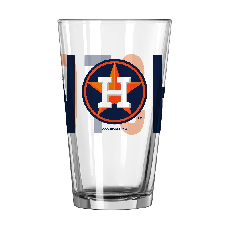 Team Mug Purple-Houston Astros 16oz Overtime Pint Glass