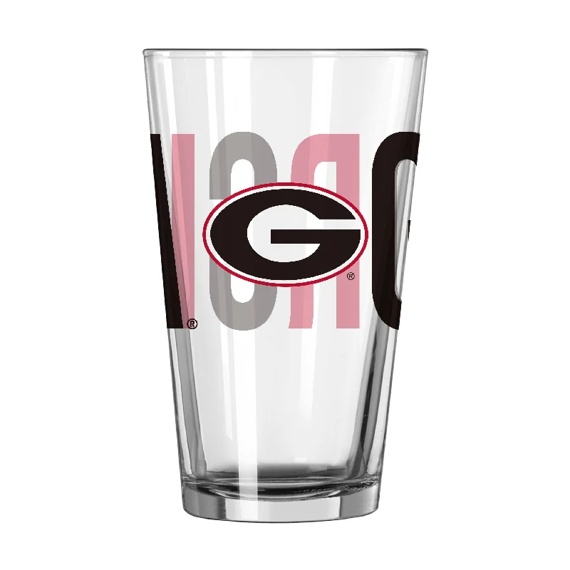 Team Mug Slogan-Georgia 16oz Overtime Pint Glass