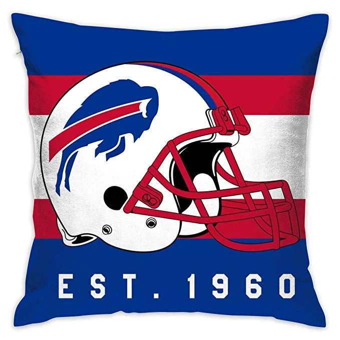 Football Jersey Durable Material-Football jerseys Design Personalized Pillowcase B.Bills Decorative Throw Pillow Covers