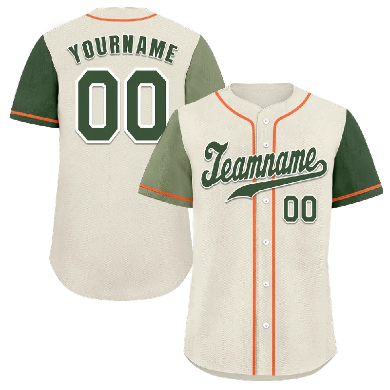 Baseball Jersey Stylish-Custom Grey Two Tone Green Authentic Baseball Jersey