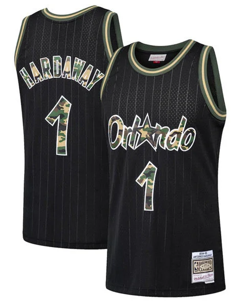 Basketball Jersey Cheap-Men's Orlando Magic #1 Penny Hardaway Black Stitched Basketball Jersey